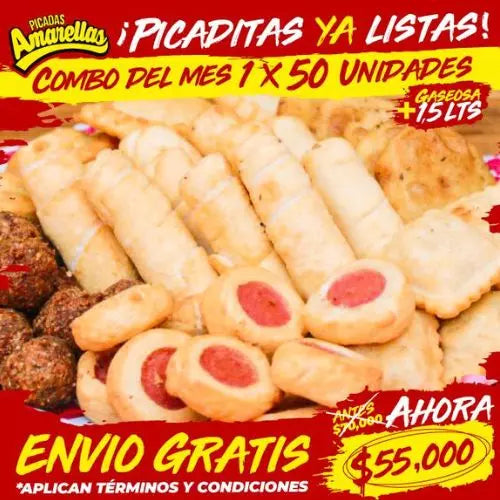 ¡COMBO DEL MES 1! 50 PICADITAS